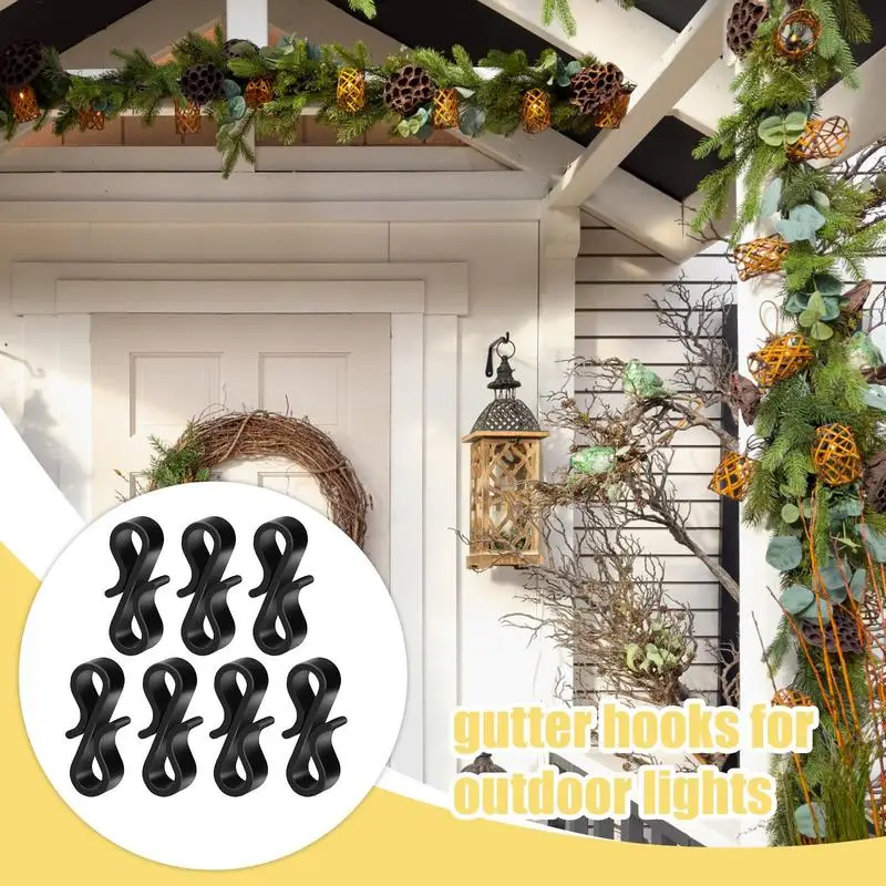 

Light Clips S-Shaped Holiday Lantern Hooks Weatherproof Clips Set Of 120 For Decorating Outdoor String Lights Christmas Tree