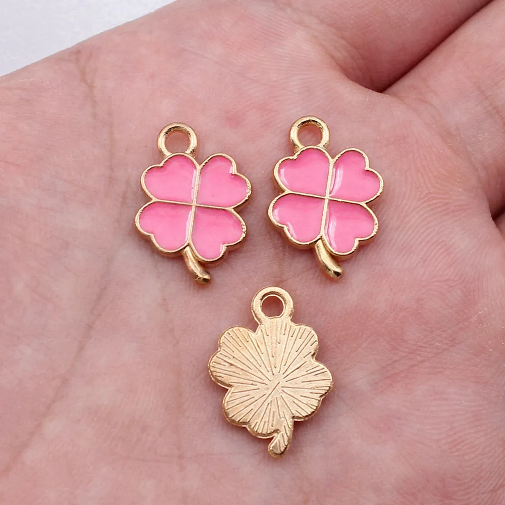 Jewelry Making Four Leaf Clover Charms New In Accessories For Women 10pcs