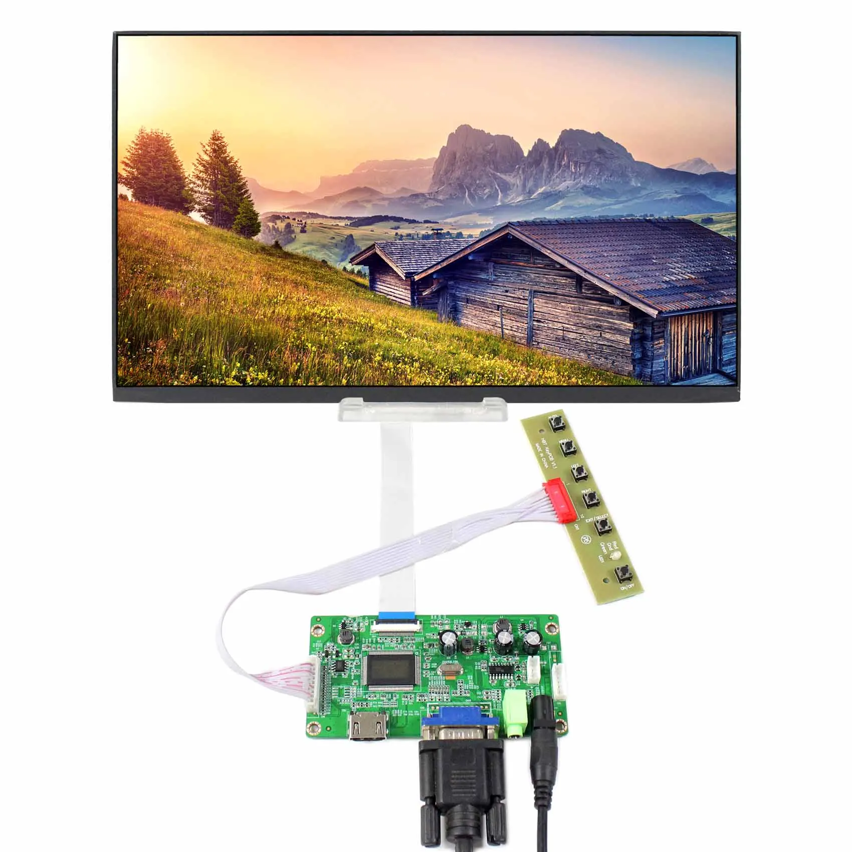 

VGA HD MI LCD Controller Board 13.3" NV133FHM 1920x1080 400nit IPS LCD Screen