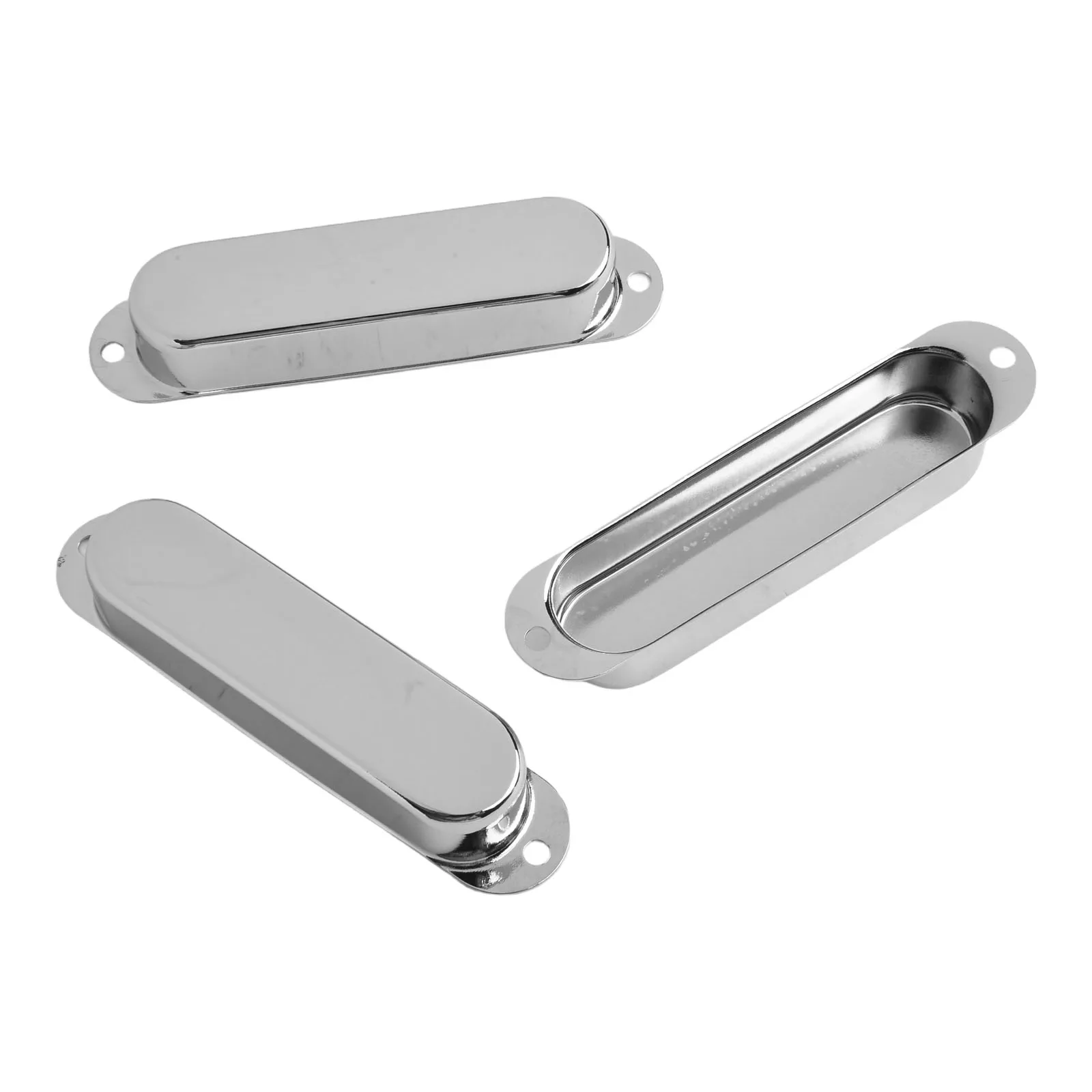 3 Pack Closed Guitar Pickup Cover for ST SQ Electric Guitars Metal Brass Shell Single Coil Protective Outer Housing