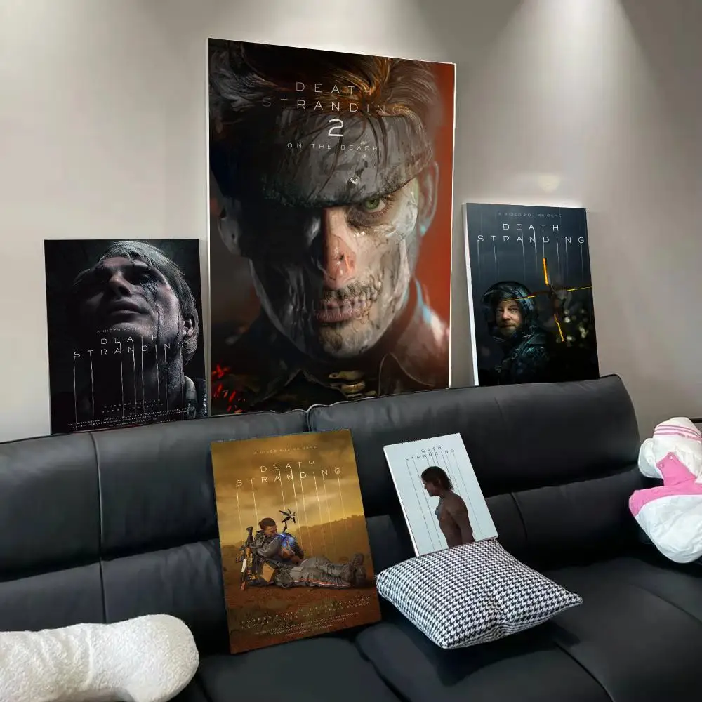 Video Game D-Death Stranding Poster Modern  Wall Art Aesthetic Minimalist Bedroom Decor Cafe Home Gift