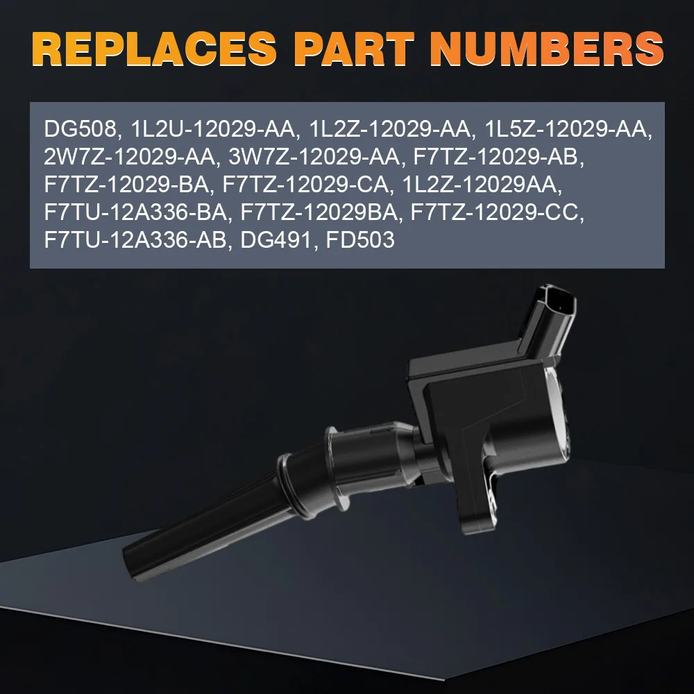 

DG508 для Ford Lobo 5.4L V8 2000-2003 Econoline 4.6L V8 2004-2006 2011-2012 Econoline 4.6L V8 OHV/SOHC 2010 Комплект катушек зажигания