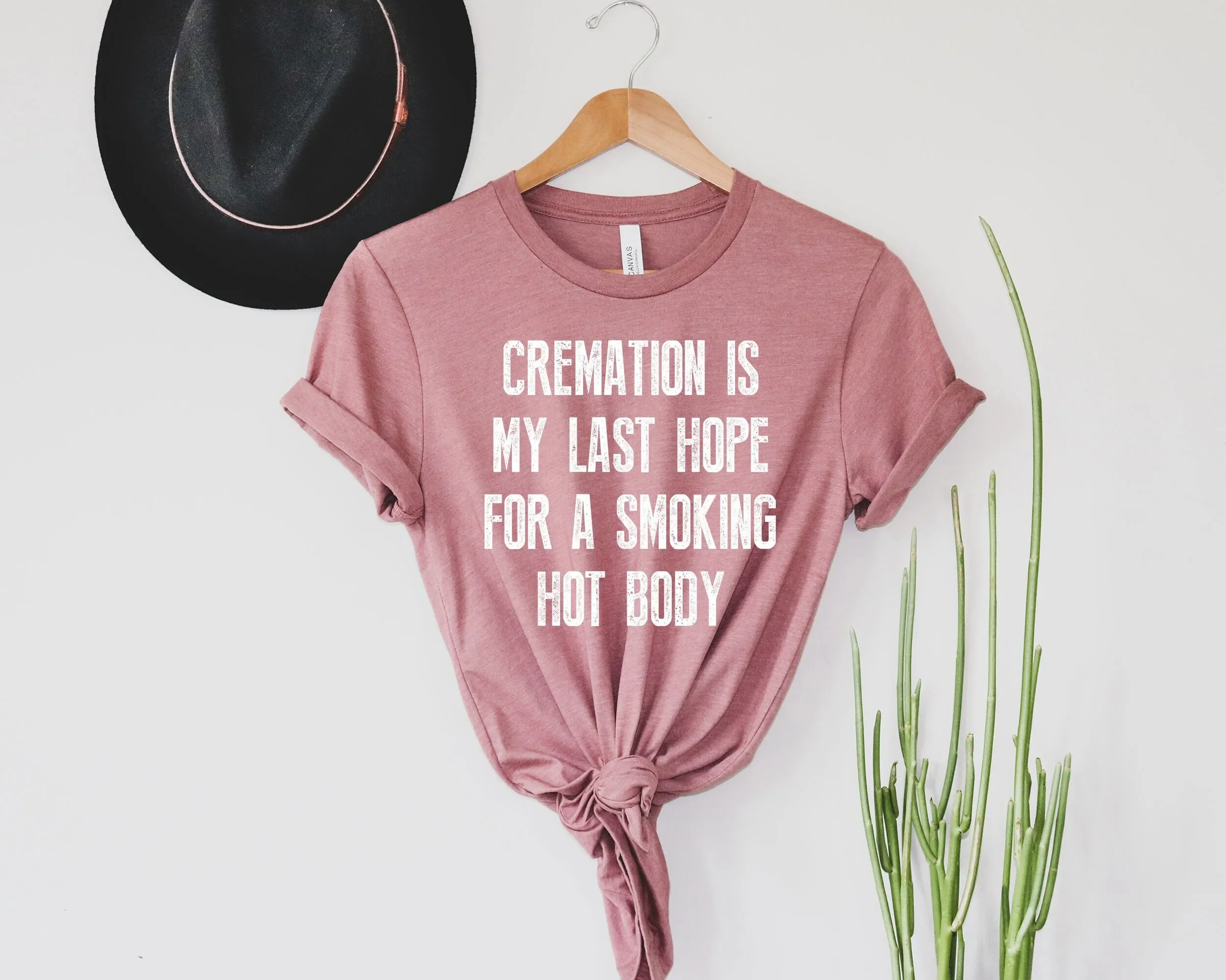 „Cremation Is My Last Hope“ lustiges T-Shirt mit sarkastischen Sprüchen