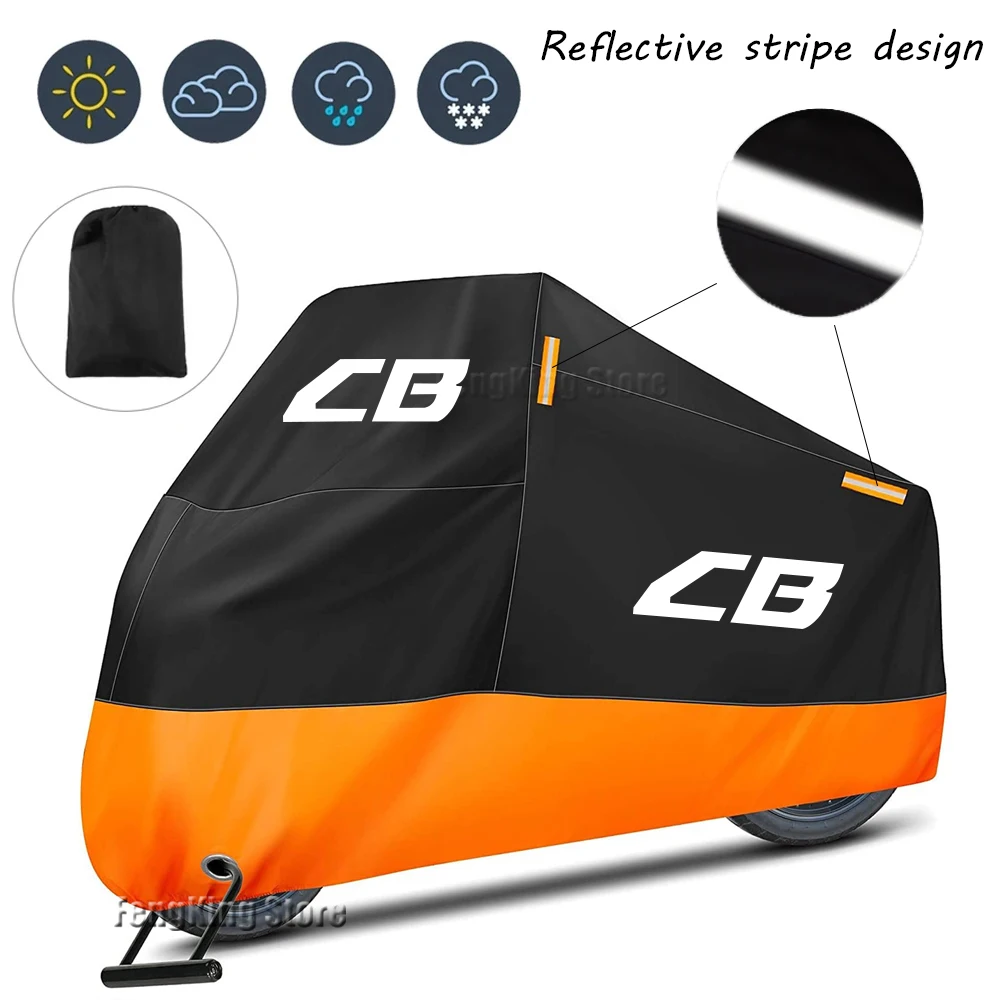 For Honda CB 599 600F CB 400 500 CB919 CB 125 R CB 190R 250R CB1000R Motorcycle Cover Outdoor Rain Dustproof UV Protector Covers