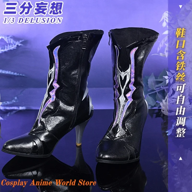 

In stock Helektra Hysilens Cosplay Shoes Prop shoes mIHOYO Honkai Star Rail Halloween Party Women Girls Role Play high heels