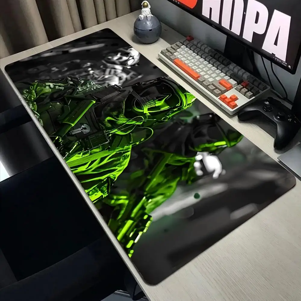 Alas Mouse Tentara Alas Meja Permainan Kantor Komputer Besar XXL Alas Mouse Keyboard Gaming Karet Antiselip Bantalan Meja Panjang