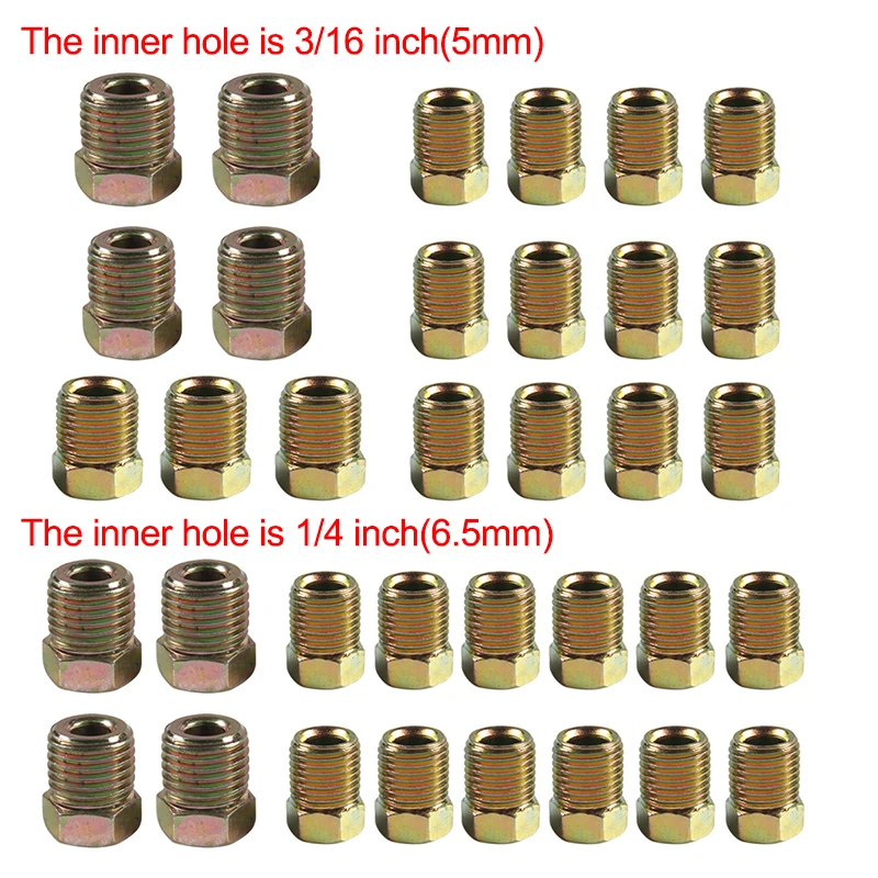 

35pcs Screw Connector Nut Connector Brake Pipe Nut