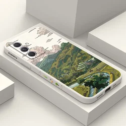 Pastoral Scenery Case Samsung A54 A34 A24 A14 A15 A25 A35 A55 A04 A04E A73 A53 A33 A23 A13 A03 A72 A52 A52S A32 A22 A12 4G 5G
