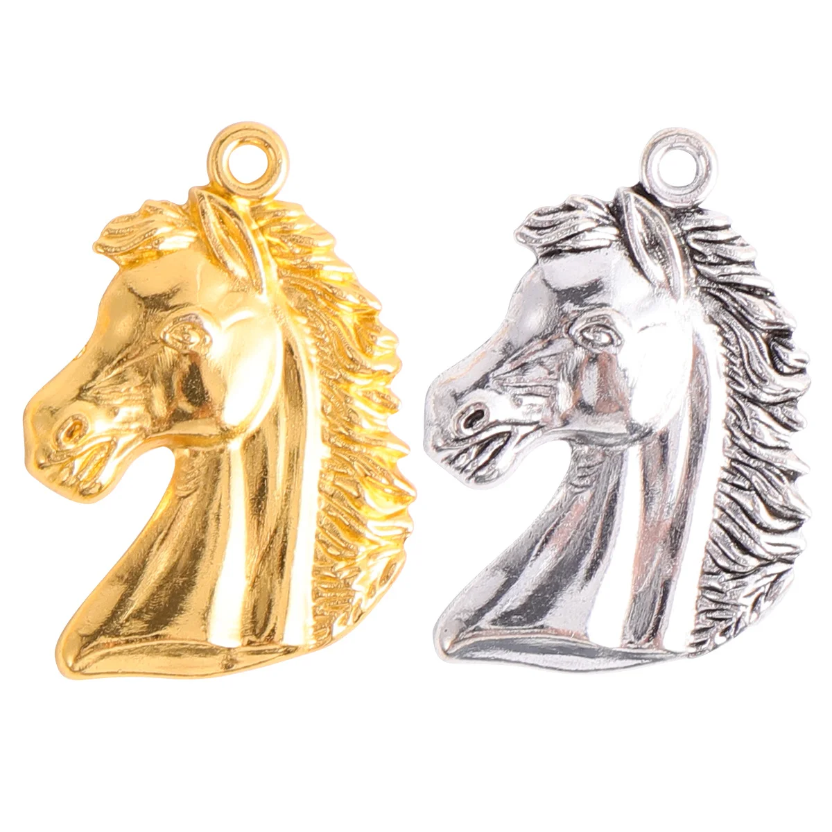 

40Pcs Vintage Horse Pendant Alloy Necklace Pendants DIY Ornaments Jewelry for Weddings Parties Gifts Alloy Pendant