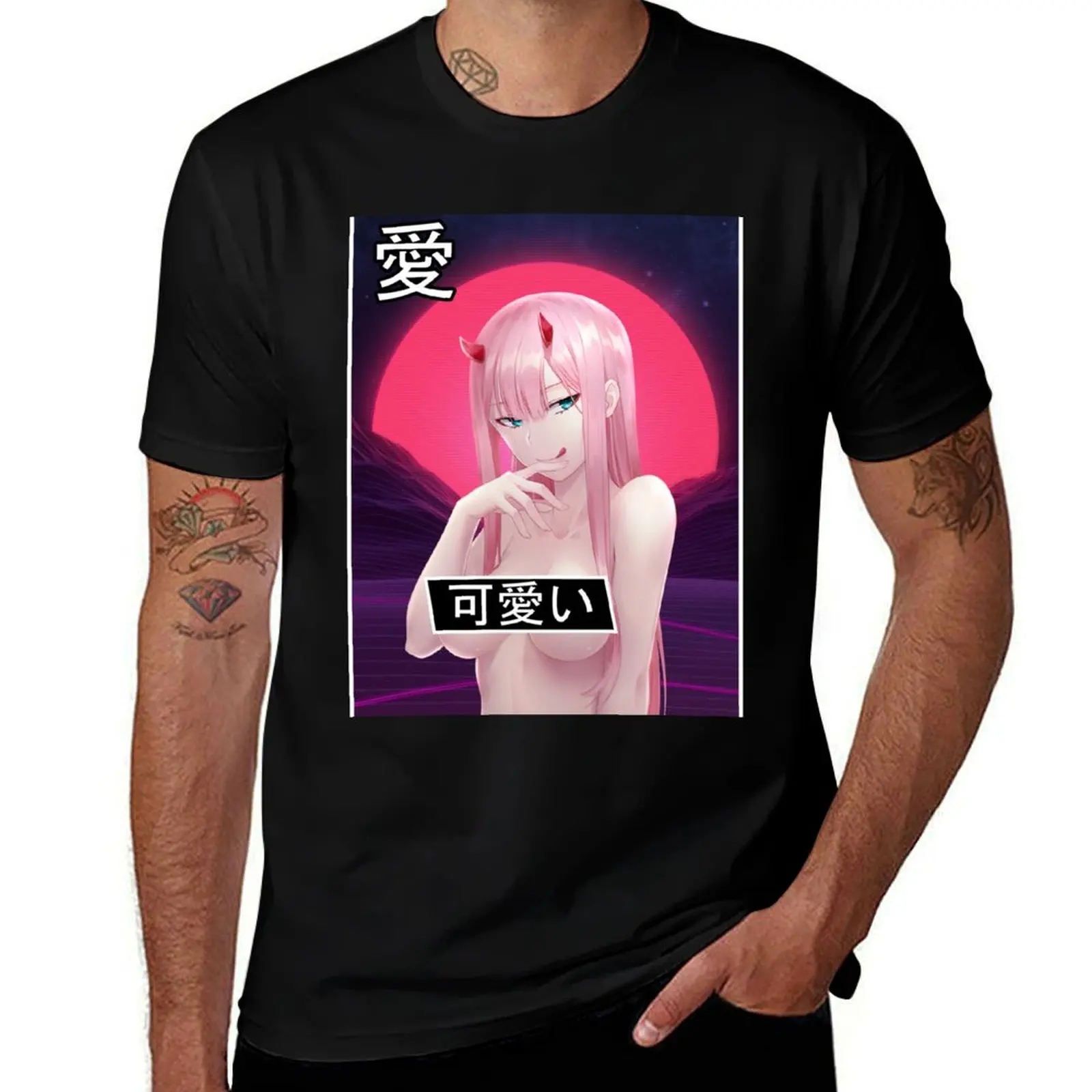 

Darling in the Franxx - Zero Two T-Shirt mens graphic t shirts t shirts cotton 100% T-Shirt