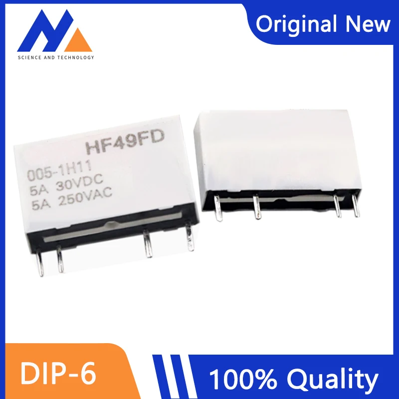 5PCS/LOT HF49FD-005-1H11 HF49FD-012-1H11 HF49FD-024-1H11 Relay