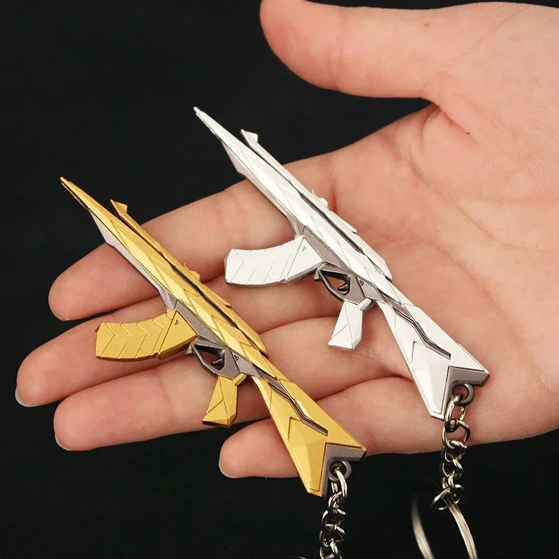 Valorant Weapon Araxys Skin for Vandal Mini Keychains Game Peripheral Action Figure Mini Pocket  Collection Desktop Display Toy