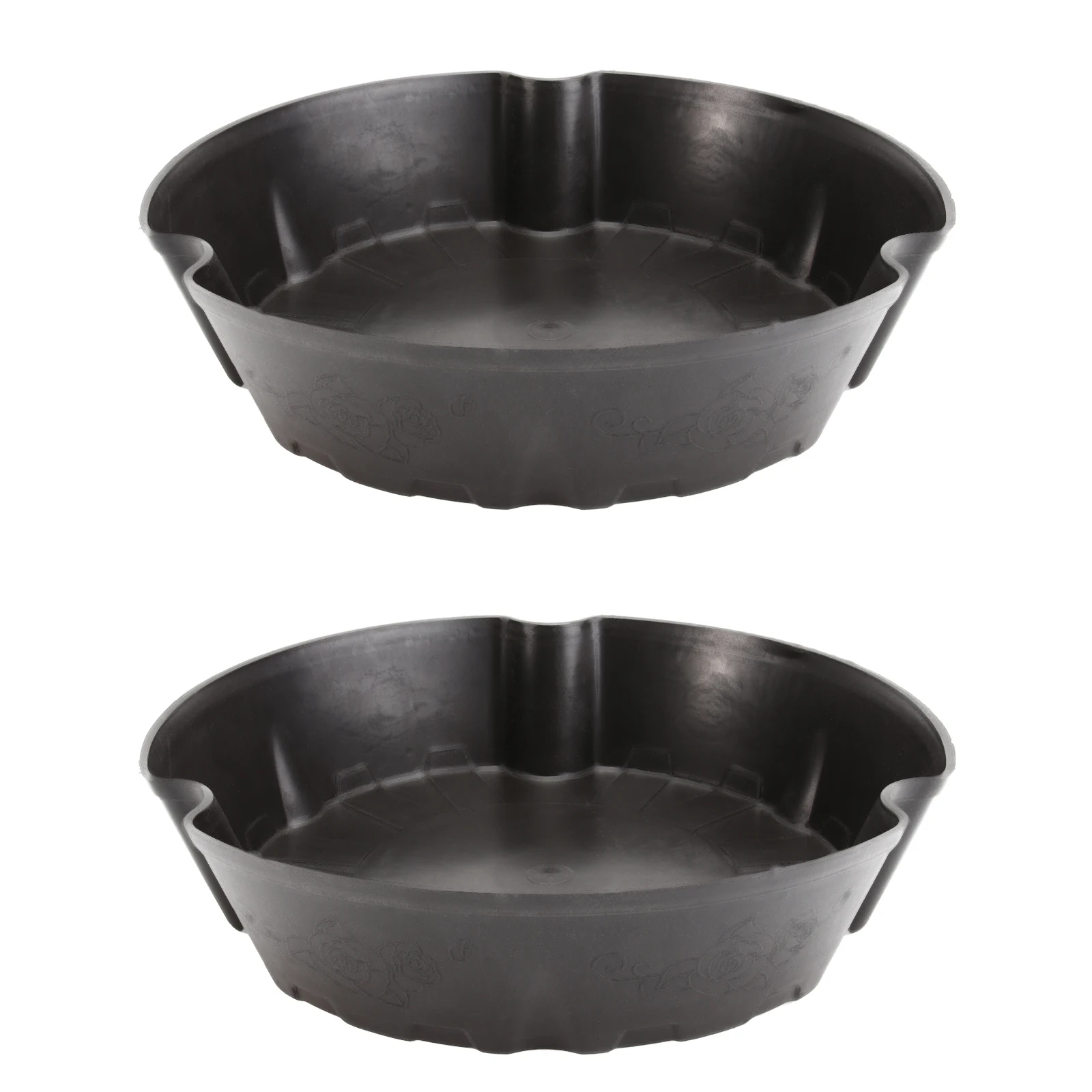 

2Pcs Black Flowerpot Durable Sturdy EcoFriendly for Planting Pot Office Planting Pot Decor Gift Idea