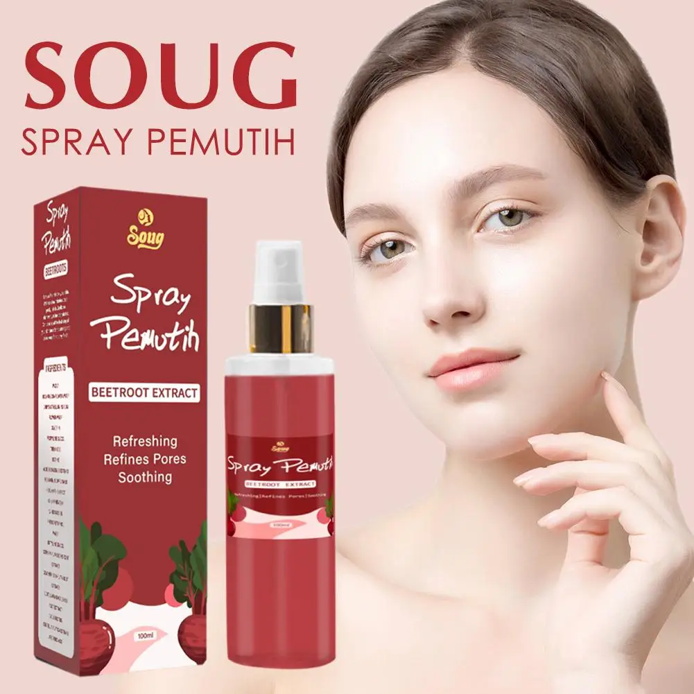 100ml Soug Face Facial Toner Organic beet Petals Essence Elastic Skin Moisturizing Pores Shrink Refresh Serum Care H3X9