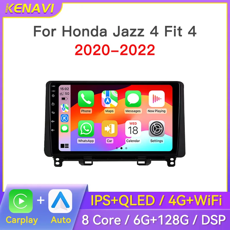 

2Din Android Car Stereo Radio For Honda Jazz 4 Fit 4 2020 2021 2022 Multimedia Player Navigation GPS Carplay Autoradio Head Unit