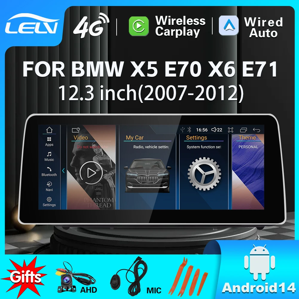 BMW wireless automatic carpet laying system, Android system, car video player, GPS navigation, new model ID6、ID7、ID8、UI 、X5