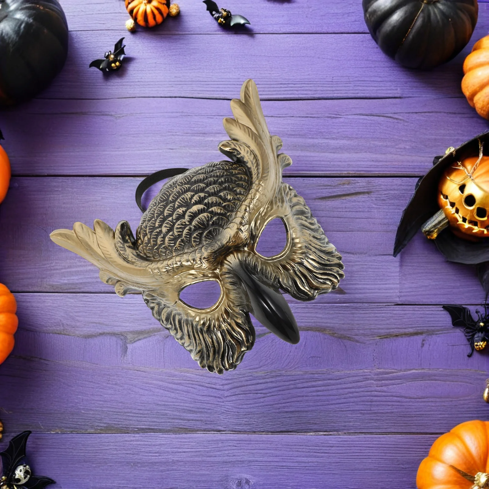 

Owl Half Face Mask Plastic Realistic Masquerade Party Halloween Cosplay Carnival Decoration Party Masks for Adults Masquerade