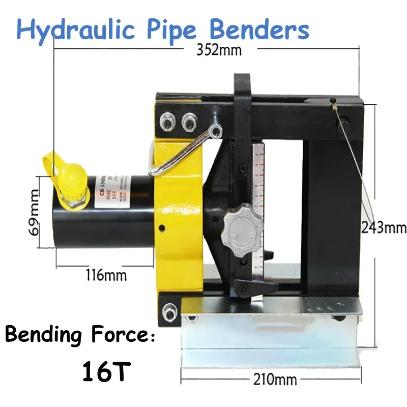 

Hydraulic Pipe Bending Machine Hydraulic Copper Busbar Bender Brass Pressing Tool CB-150D