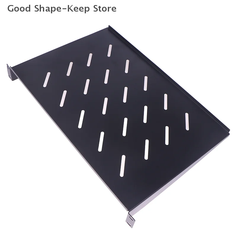 رف رف خادم 1U مضمون للجودة وجيد التهوية؛ صينية تثبيت الخادم لخزانة ورف مقاس 19 بوصة