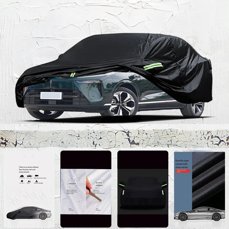 

For Wey Blue Mountain Anti-UV Sun Shade Rain Snow Resistant Black Cover Dustproof Car umbrella Full Car Cover Outdoor Protection