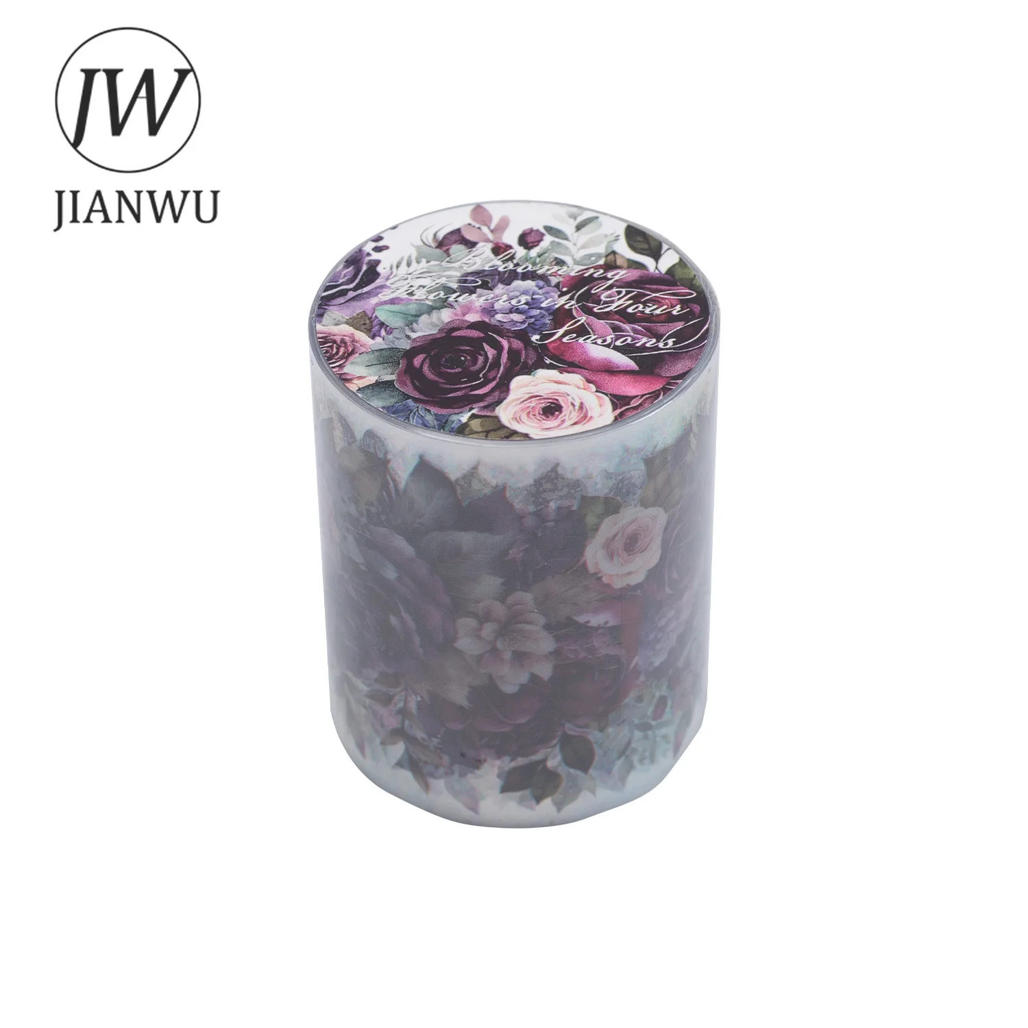 JIANWU 50mm*200cm Blooming All Season Series Vintage Plant Material Decor PET Tape Creative DIY Journal Collage Stationery