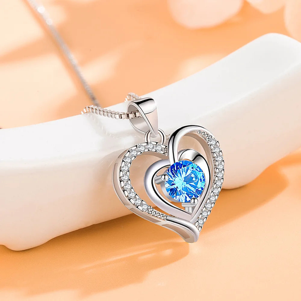 925 Silver Necklace Zircom for Women 18k Gold Plated Jewelry Pendant Sterling Silver Birthday Party Gift Jewelry Gift