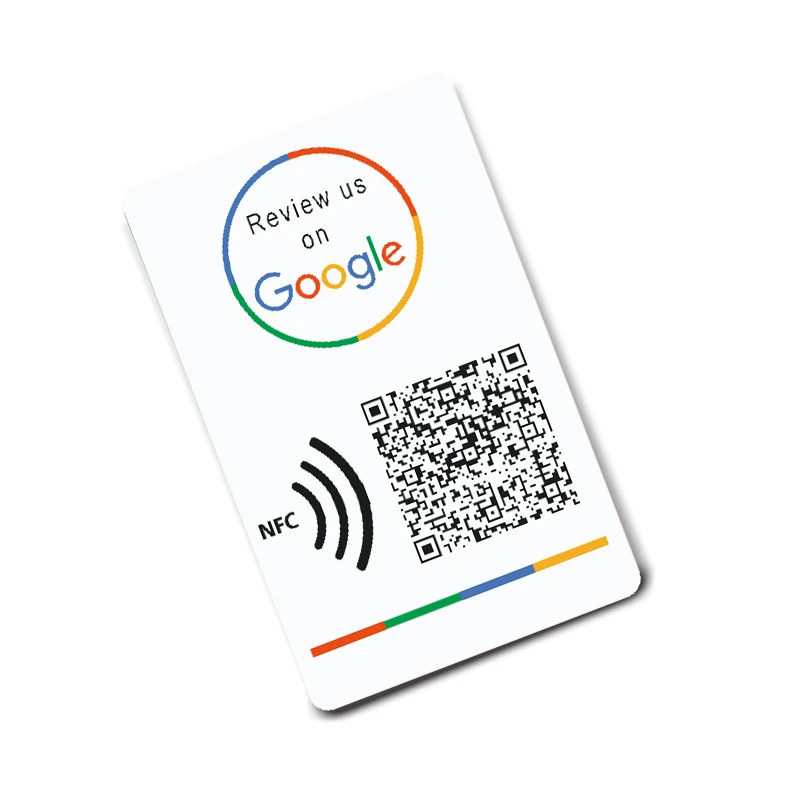 Imagem -02 - Impressão Personalizada Nfc e qr Code Cartões de Visita Aumentar a Sua Opinião Universal 50 Pcs