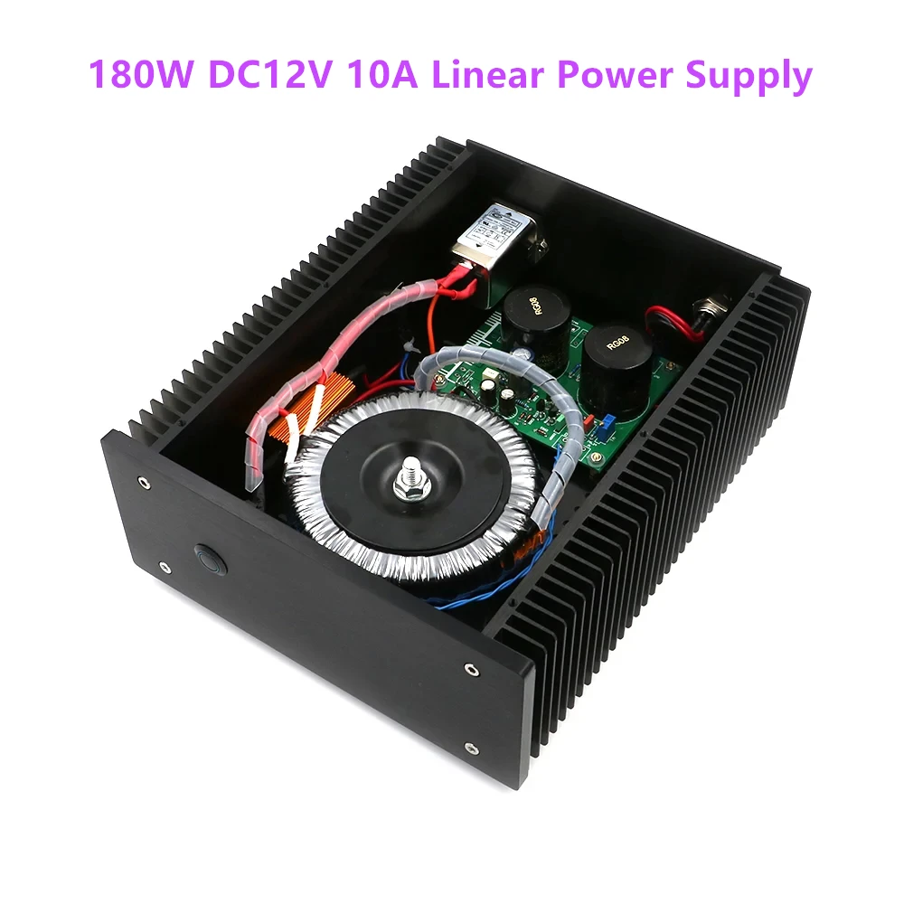 GZLOZONE NEW 180W  High Current DC12V 10A Ultra Low Noise Supper Linear Power Supply