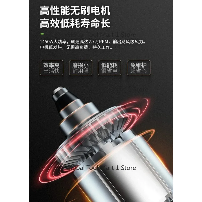 80V lithium battery hair dryer BLB481 rechargeable deciduous dust cleaning 4