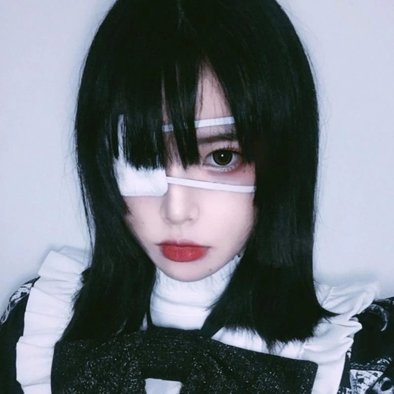 652F White Eye Patches Soft Single Eye Mask Halloween Cosplay Theme Party Costume Prop Stage  Eye Props view 4