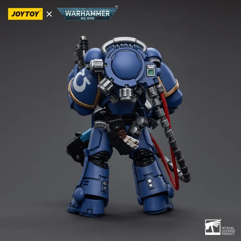 Joyotoy warhammer 40k figura de ação ultramarines hellblasters sargento ulaxes irmão paxor 1/18 anime modelo militar brinquedos presente