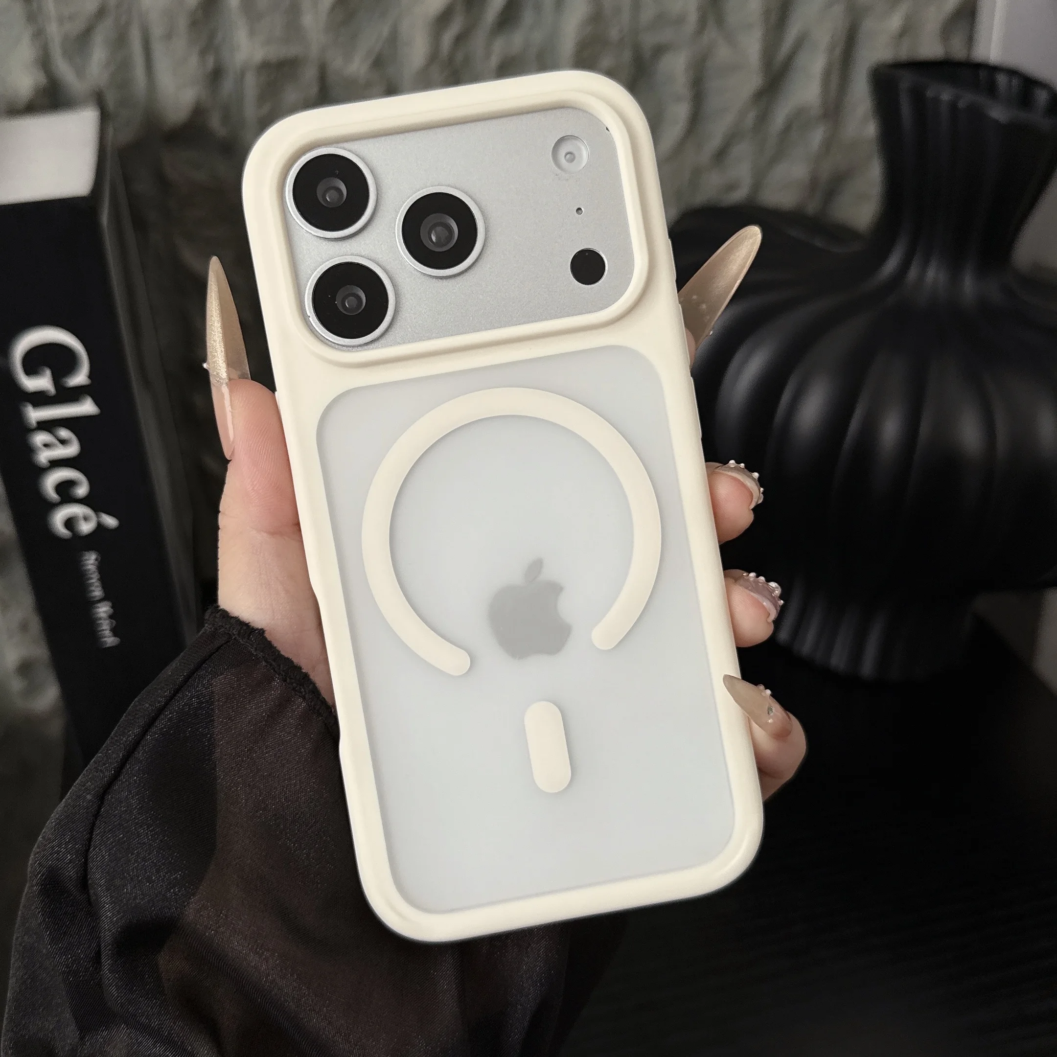 Magnetische Matte Hülle für MagSafe iPhone 17 Pro Max Air 17E 16E 16 Plus 15 14 13 Mini 12 11 17Pro MagSafe Handyhülle Zubehör