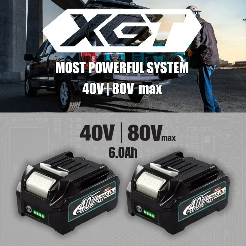 

Makita 40V MAX XGT Lithium Ion Battery 4.0Ah 5.0AH 6.0AH 8.0AH Original Battery BL4020 BL4025 BL4040 BL4050 BL4080