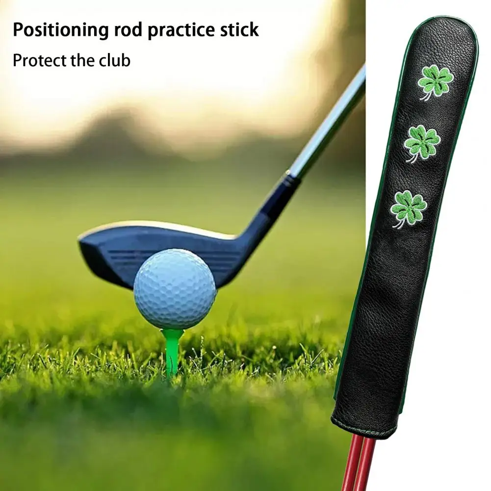 Useful Stylish Design Embroidery Pattern Rod Protective Cover Tear Resistant Golf Alignment Stick Cover