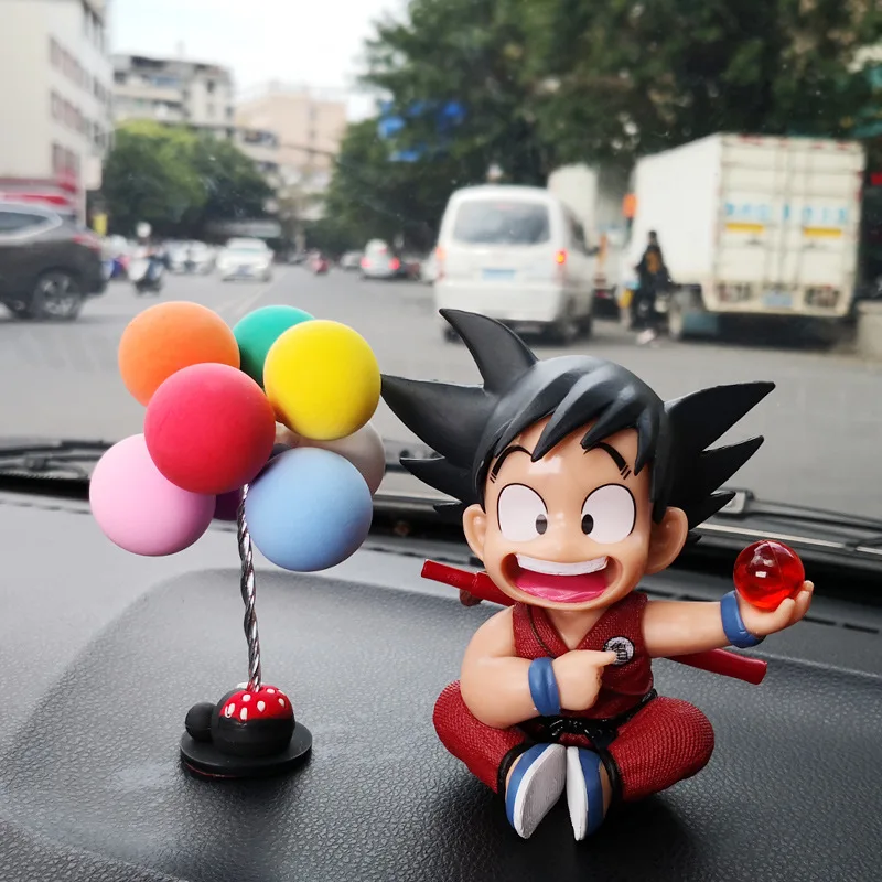 Dragon Ball Z Childhood Son Goku Kakarotto Action Figure PVC Cake Car Decoration Model Dolls Collections Charm Toys Gift 10cm