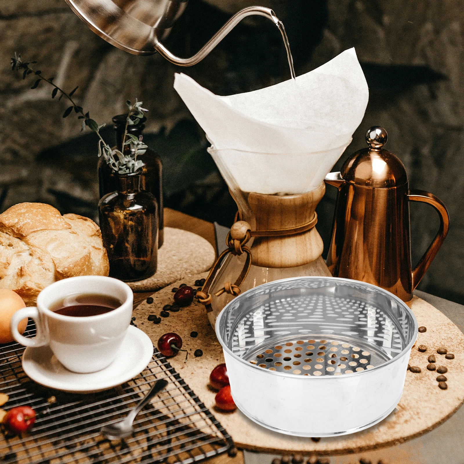 

Stainless Steel Sieve Round Shape Pearl Beads Grading Sieve Fine Mesh Jewelry Sorting Tool Corrosion Resistant