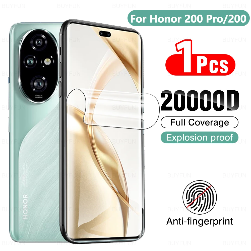 Clear Hydrogel film For Honor 200 Pro 6.78 inches phone soft film For Honor 200 200pro honor200pro honor200 5G Screen protector