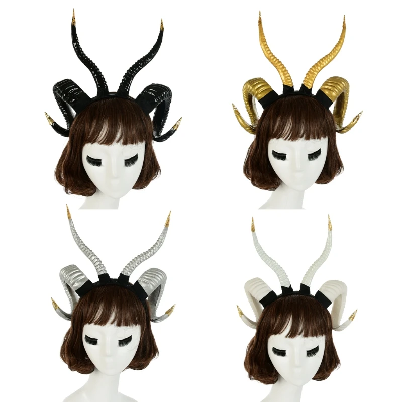 

Sheep Horn Headbands Party Prop Novelty Headwear Halloween Carnival Hair Props