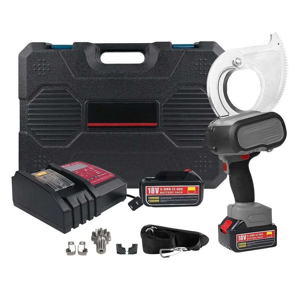 EMS -60 Ec-60m Battery Powered Electric Cordless Hydraulic Cable Cutter Tool Ratchet Max 60 Mm Cu Al Cable Wire Scissors
