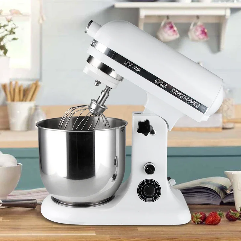 

Factory Outlet 3 In 1 Multi-function 7L 380 Mixer With Stainless Steel Bowl Stand Mixer With Dough Hook Electric Hand Food Mixer