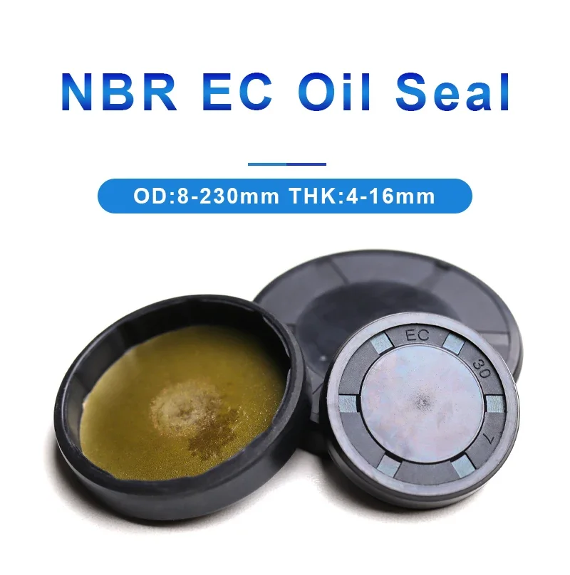 NBR EC/VK Type Oil Seal Black Nitrile Rubber End Cap Cover Plug Seal Reducer Shaft OD 8-230mm Dustproof Retarder Oil Sealing Cap