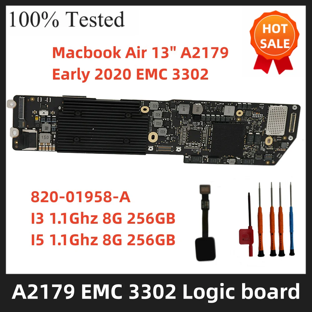 A2179 motherboard for Macbook air retina A2179 early 2020 EMC 3302 820-01958-A Logic Board Mainboard systerboard