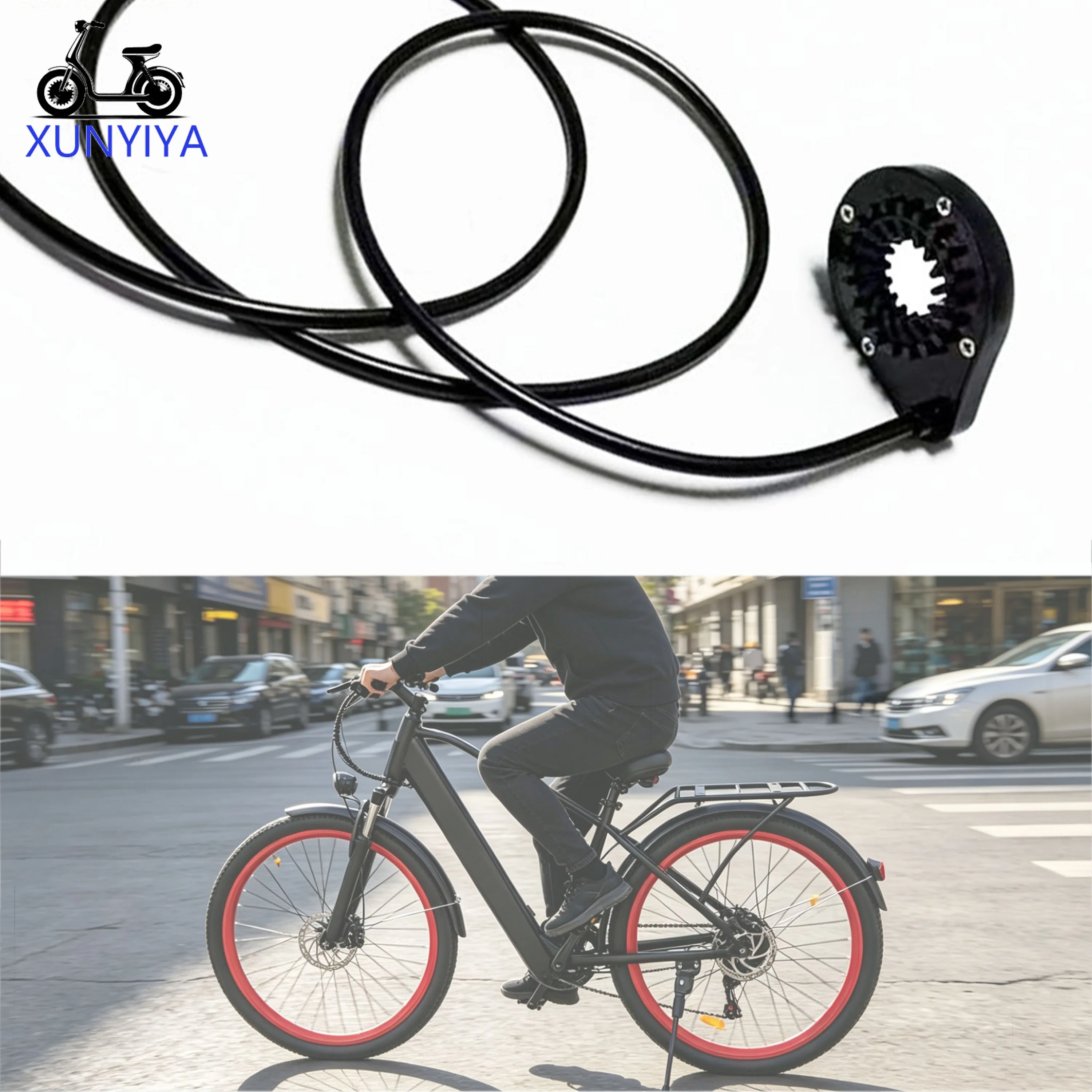 Electric bicycle pedal assist sensor, dual Hall effect sensor PAS, 12 magnetic,SM plug, 3-pin,electric bicycle accessory. image 4