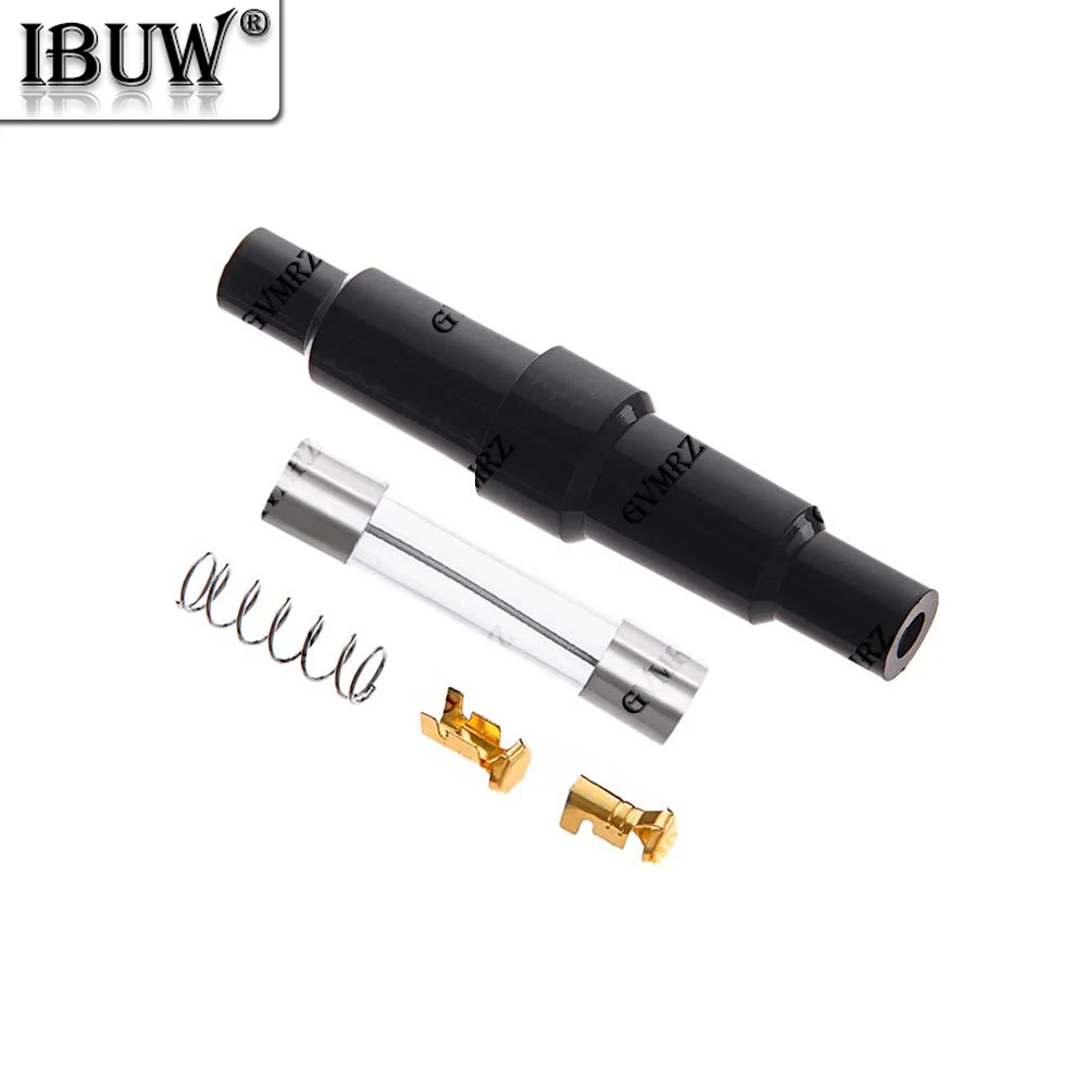 5PCS 6X30MM 5X20MM Glass Tube Fuse Holder Male Female,Spring,Crimping Terminal Safety Socket,Quick Blow Plastic Shell 6x30 5x20