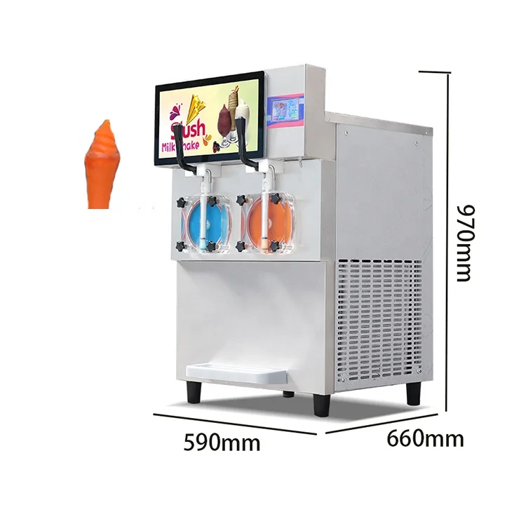 Customizable popularHigh Quality 2 Tank Slash Machineice Slush Machine Frozen Icee Slush Machine