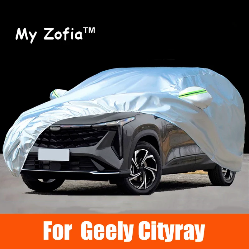 

For Geely Cityray 2024 2025 boyue cool Car full Car Covers Outdoor Sun Anti UV Rain Snow Dust Protection Oxford Clothoth