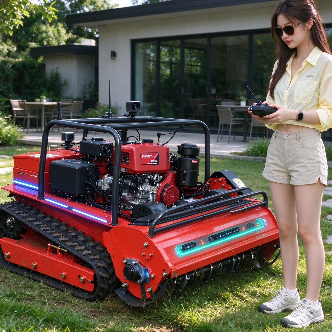 Customized remote-controlled lawn mower suitable for all terrain, suitable for complex terrain grass shredders