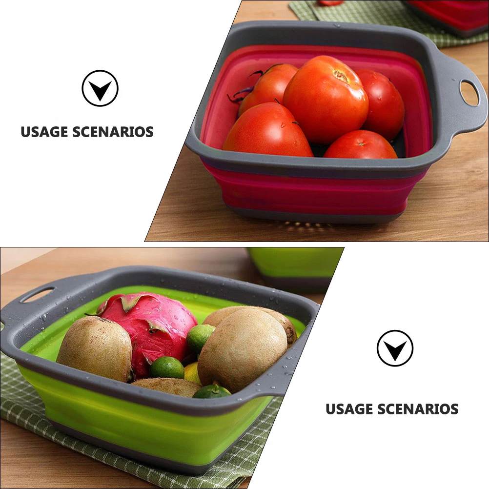 

Collapsible Drainer Basket Multifunctional Sink Racks Fruit St Strainer drain baskets kitchen supplies household fruit holders