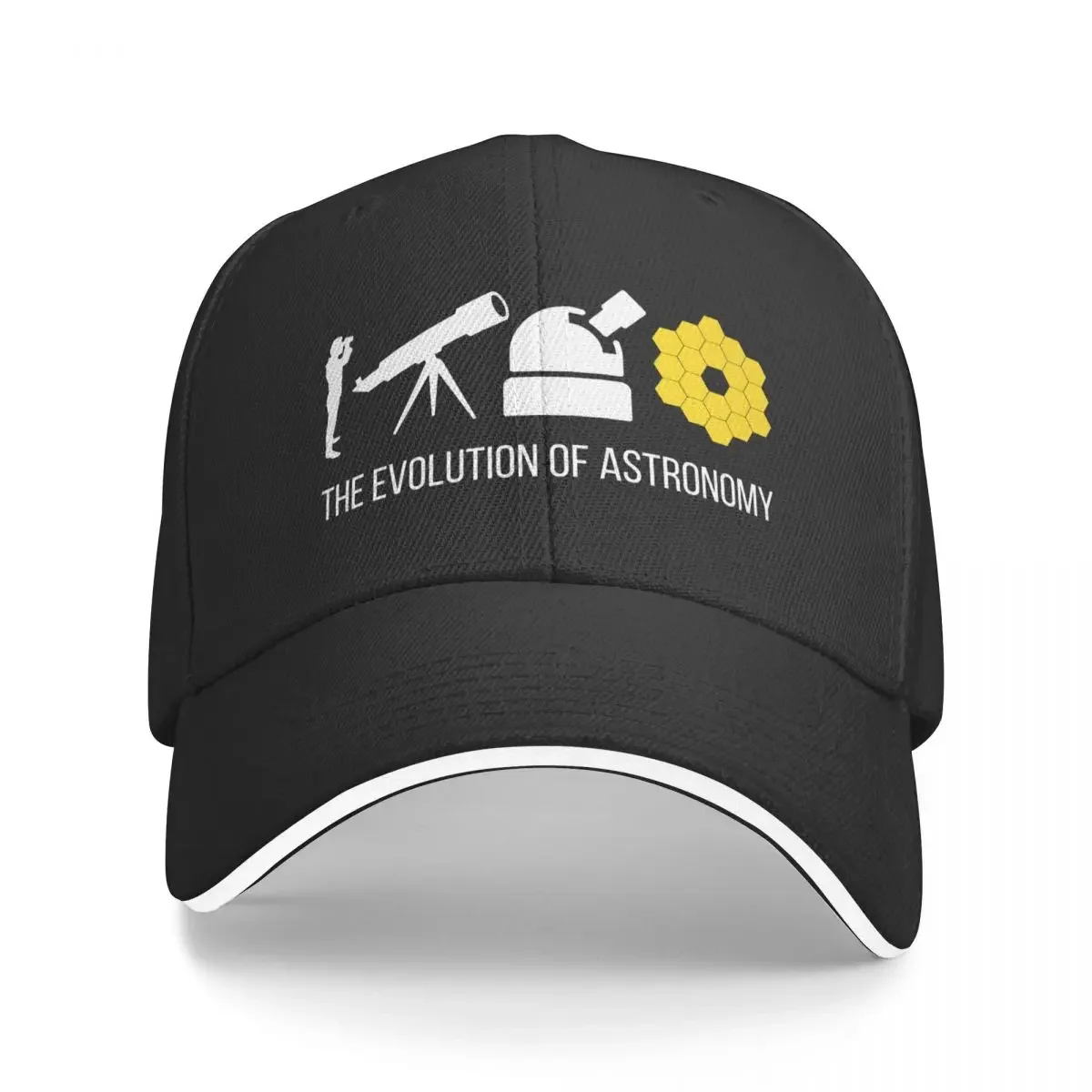 The Evolution Of Astronomy James Webb Telescope Baseball Cap Fashion Beach Hat Beach Golf Men Women's
