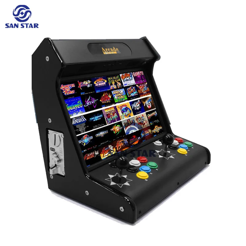 Coin Slooter Arcade Console Bartop 18.5 Inch Screen Bartop Arcade Cabinet Pandora Box 6000/8200/23000 Games Arcade Machine